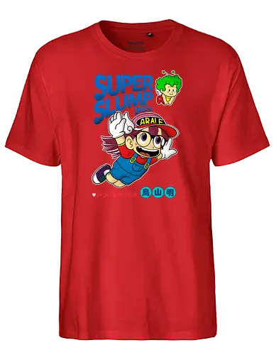 Arale Pop - arale, dragon, ball, dr. slump, crossover, mario, android, robot, manga, anime - Fairtrade T-Shirt