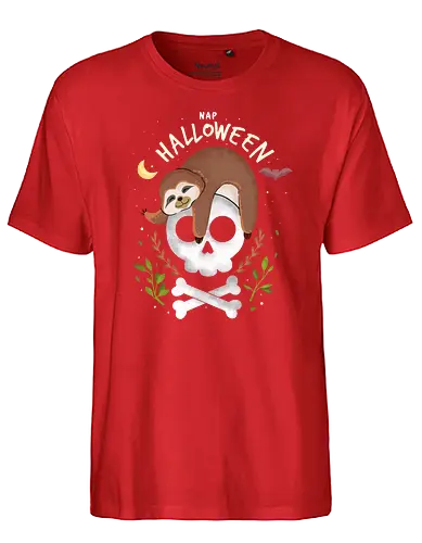 Nap Halloween - halloween, faultier, sloth, tier, cute, kawaii - Fairtrade T-Shirt