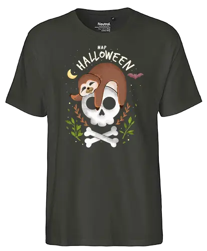 Nap Halloween - halloween, faultier, sloth, tier, cute, kawaii - Fairtrade T-Shirt