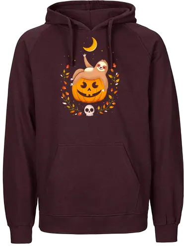 Jack O'Sloth - halloween, faultier, sloth, Jack O'Lantern, kawaii, tiere - Fairtrade Hoodie