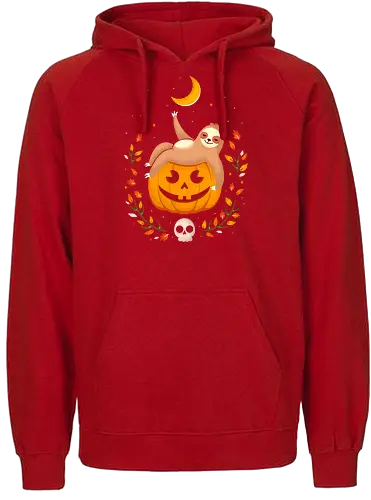 Jack O'Sloth - halloween, faultier, sloth, Jack O'Lantern, kawaii, tiere - Fairtrade Hoodie