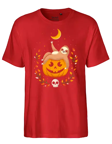 Jack O'Sloth - halloween, faultier, sloth, Jack O'Lantern, kawaii, tiere - Fairtrade T-Shirt
