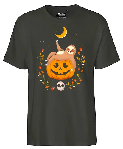 Jack O'Sloth - halloween, faultier, sloth, Jack O'Lantern, kawaii, tiere - Fairtrade T-Shirt