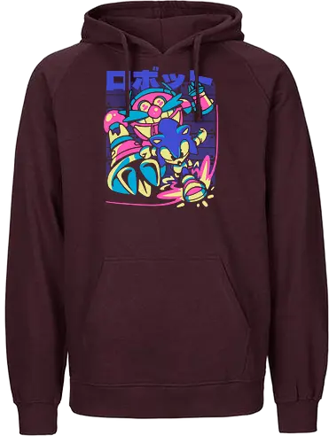 Deft the Final Boss - hedgehog, gaming, evil - Fairtrade Hoodie