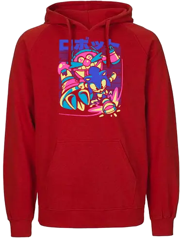 Deft the Final Boss - hedgehog, gaming, evil - Fairtrade Hoodie