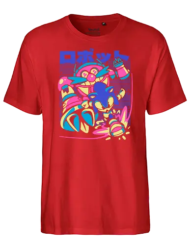 Deft the Final Boss - hedgehog, gaming, evil - Fairtrade T-Shirt