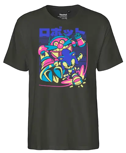 Deft the Final Boss - hedgehog, gaming, evil - Fairtrade T-Shirt
