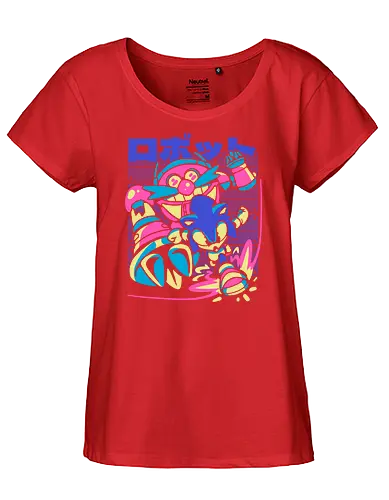 Deft the Final Boss - hedgehog, gaming, evil - Fairtrade Girl Shirt