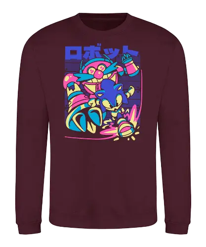Deft the Final Boss - hedgehog, gaming, evil - Sweatshirt