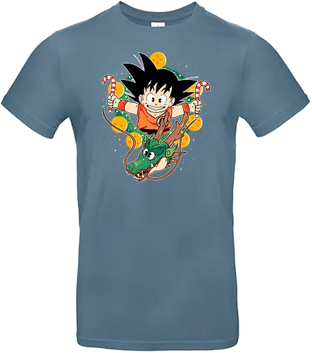 Dragon Christmas - anime, christmas, dbz, Rentier - Standard T-Shirt