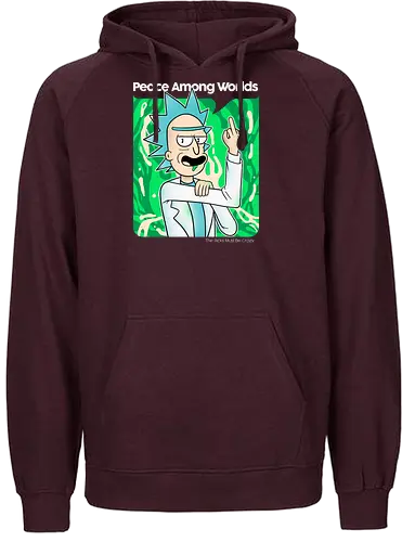 Peace among Dimensions - serie, cartoon, rick - Fairtrade Hoodie