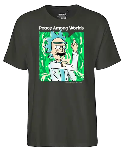 Peace among Dimensions - serie, cartoon, rick - Fairtrade T-Shirt