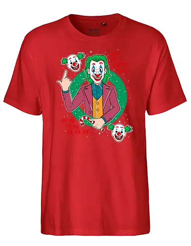 Happy Face - clown, film, comic, christmas - Fairtrade T-Shirt