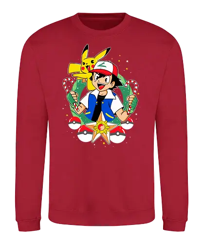Ashy Christmas - pocket, monster, ash, Advent, weihnachten, christmas - Sweatshirt