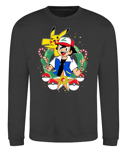 Ashy Christmas - pocket, monster, ash, Advent, weihnachten, christmas - Sweatshirt