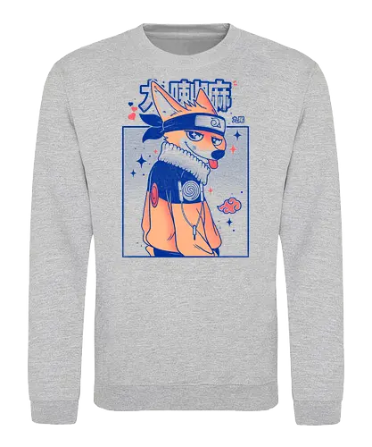 Kitsune Shinobi - anime, mashup, fox, demon, manga, kitsune - Sweatshirt
