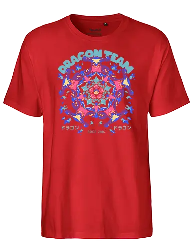 Dragon Team - pocket, monster, drache - Fairtrade T-Shirt