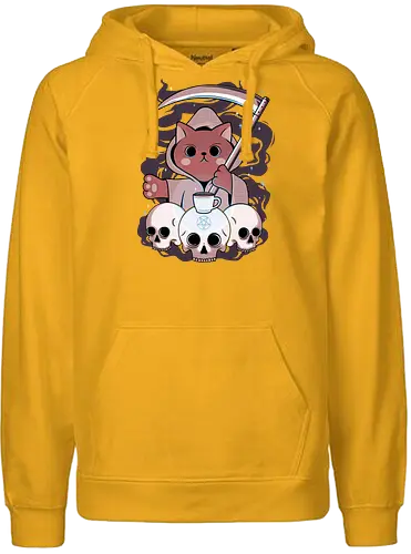 Magic Coffee - cat, neko, coffee, magic, magie, kaffee - Fairtrade Hoodie