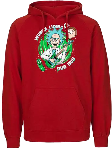 wubba lubba - tv, series, rick, morty, cartoon - Fairtrade Hoodie