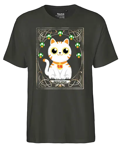 Seven Lives - cat, gaming, neko, 7 Leben, Extra Life, katze - Fairtrade T-Shirt