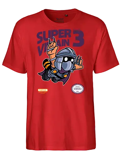 super villain - mashup, gaming, schredder, tv, turtle, comic, cartoon - Fairtrade T-Shirt