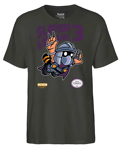 super villain - mashup, gaming, schredder, tv, turtle, comic, cartoon - Fairtrade T-Shirt