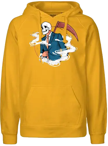 business man - kapitalismus, politics, business, reaper, death - Fairtrade Hoodie