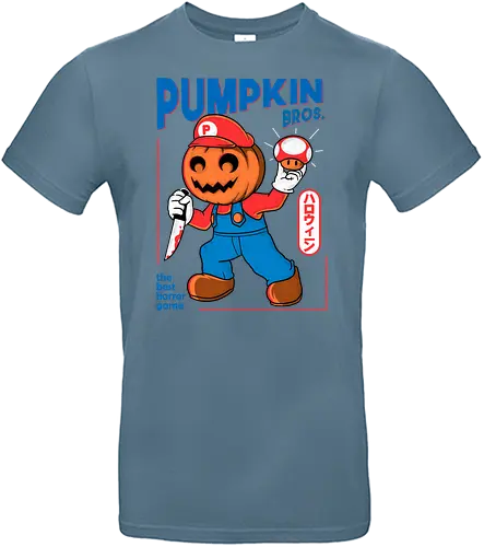 Pupkin bross - gaming, mashup, halloween, fun, kürbis, Pumpkin - Standard T-Shirt