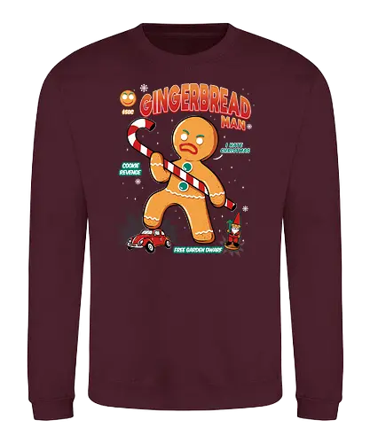 Cookie Revenge - christmas, weihnachten, Cookie revenge, Christmas hate, Gingerbrd man - Sweatshirt