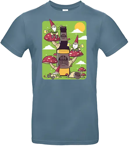 Gnome beer - Gmone, beer, dwarf, zwerg, Kabouter, bier - Standard T-Shirt
