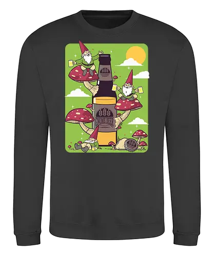 Gnome beer - Gmone, beer, dwarf, zwerg, Kabouter, bier - Sweatshirt