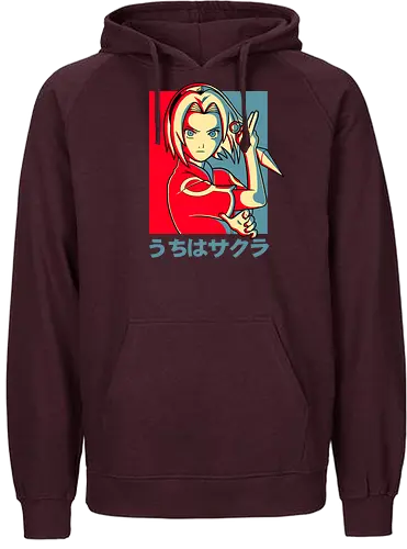 Sakura chan - anime, manga, ninja, shinobi, sakura - Fairtrade Hoodie
