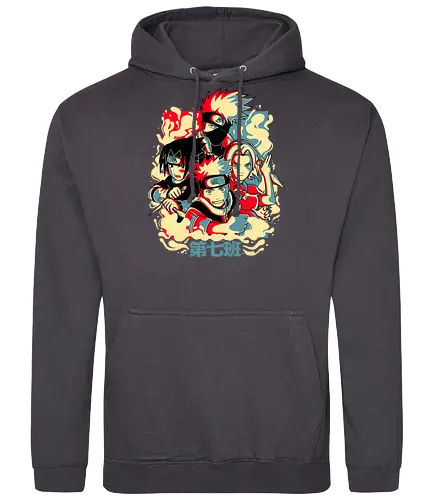Team Seven - anime, manga, ninja, shinobi, Team 7 - Standard Hoodie