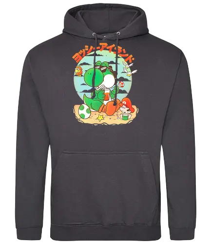 island vacation - gaming, cute, kawaii, Sand, island, vacation, bch - Standard Hoodie