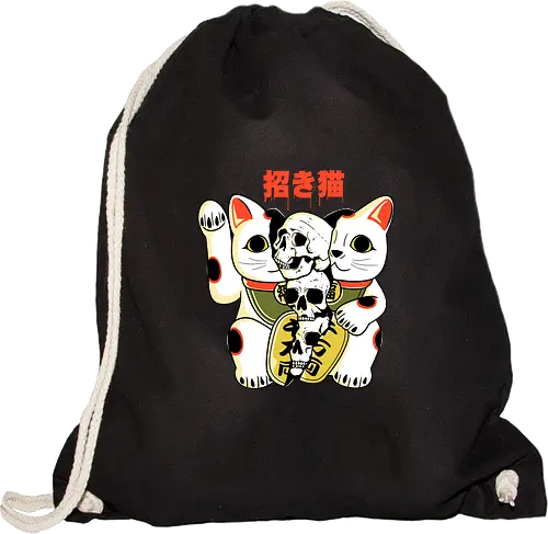 Skull Maneki Neko