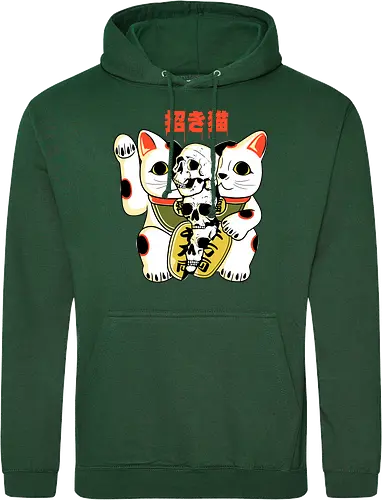 Skull Maneki Neko