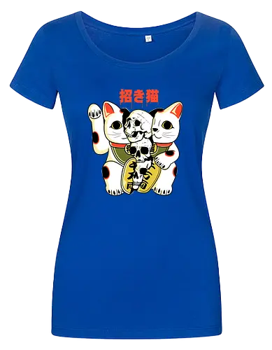 Skull Maneki Neko