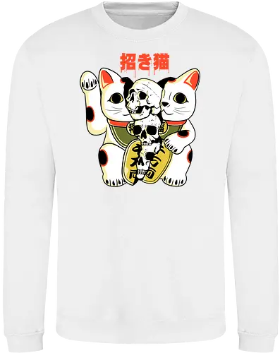 Skull Maneki Neko