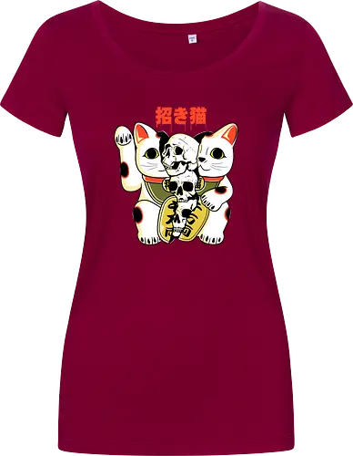 Skull Maneki Neko