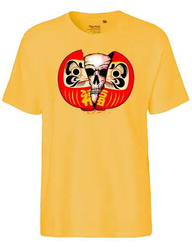 Daruma Skull - daruma, glück, japan, skull, schädel - Fairtrade T-Shirt