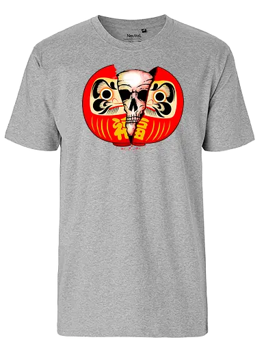 Daruma Skull - daruma, glück, japan, skull, schädel - Fairtrade T-Shirt