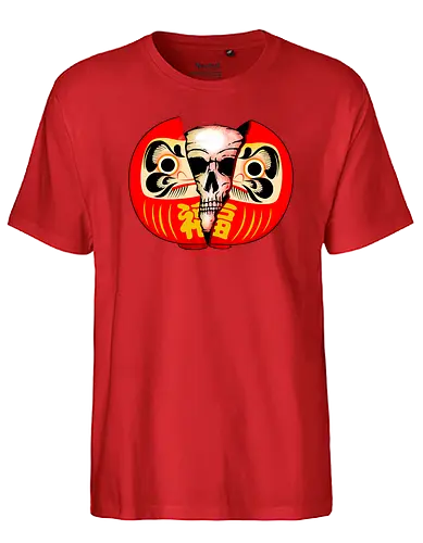 Daruma Skull - daruma, glück, japan, skull, schädel - Fairtrade T-Shirt