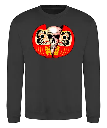 Daruma Skull - daruma, glück, japan, skull, schädel - Sweatshirt
