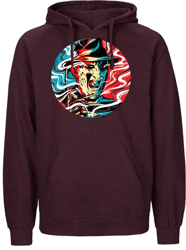 Nightmare colors - freddy, nightmare, halloween, classic horror, slasher - Fairtrade Hoodie