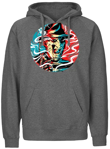 Nightmare colors - freddy, nightmare, halloween, classic horror, slasher - Fairtrade Hoodie