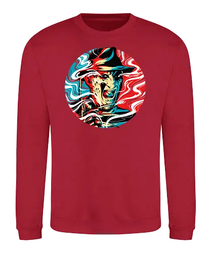 Nightmare colors - freddy, nightmare, halloween, classic horror, slasher - Sweatshirt