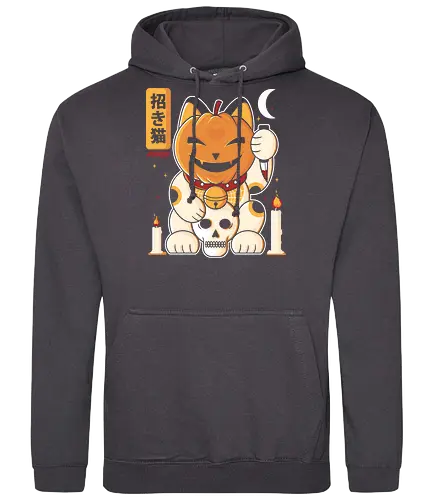 Terror Cat - cat, katze, pumpkin, lucky cat, halloween - Standard Hoodie