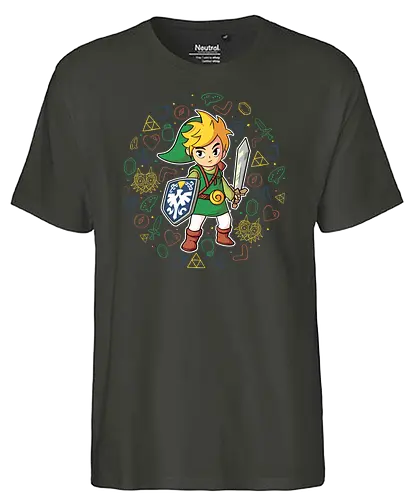 Hero of Time Icons - hero, time, gaming, Hero of Time - Fairtrade T-Shirt
