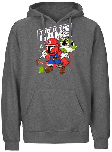 This is the game - mario, game, mashup, space, opera - Fairtrade Hoodie