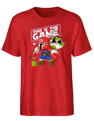 This is the game - mario, game, mashup, space, opera - Fairtrade T-Shirt